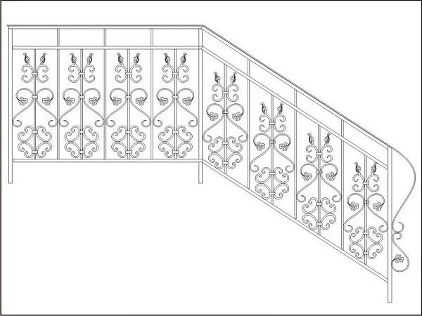 Кованые перила ПК-5