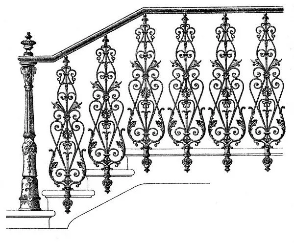 Кованые перила ПК-44