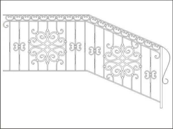 Кованые перила ПК-8
